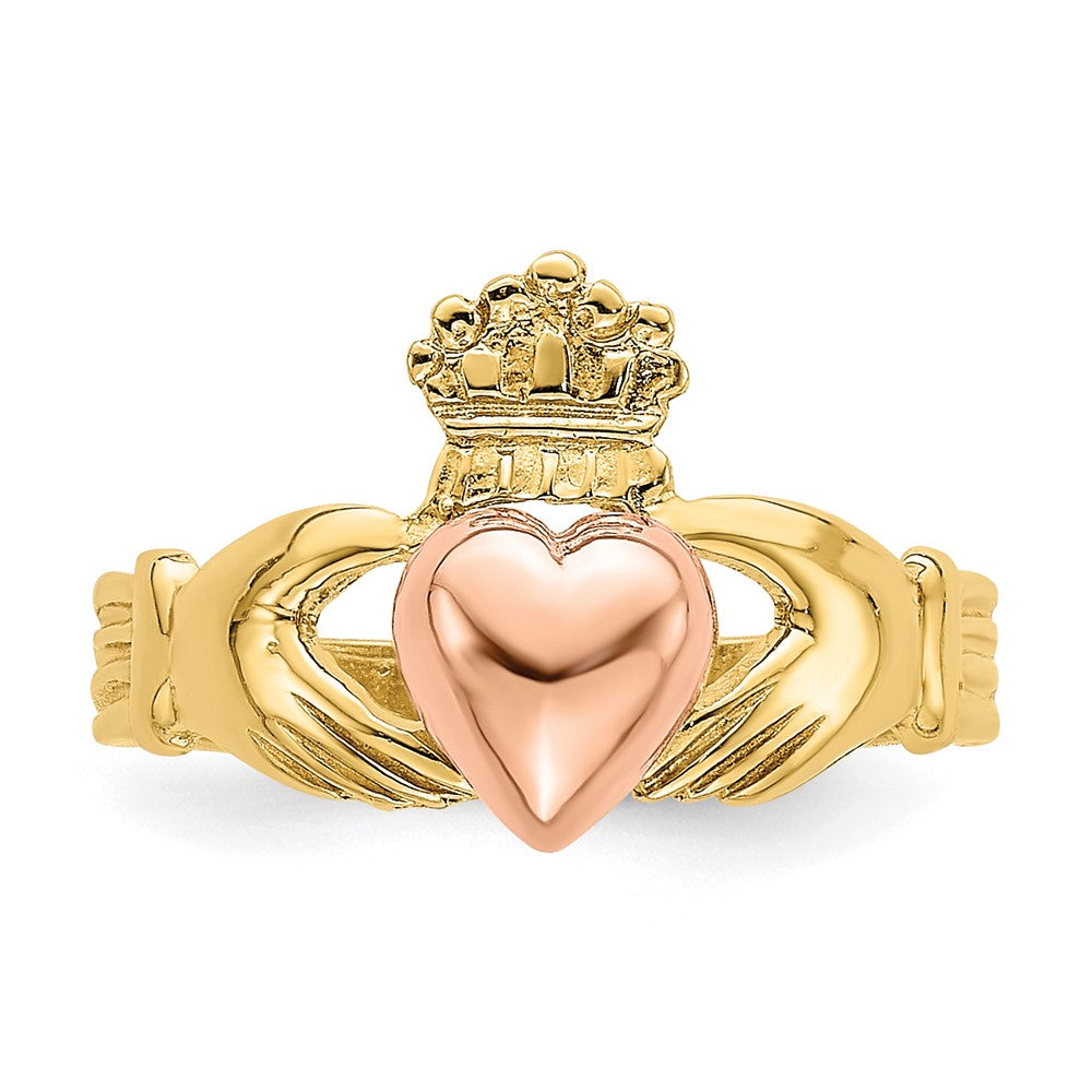 14k Two-tone Claddagh Ring
