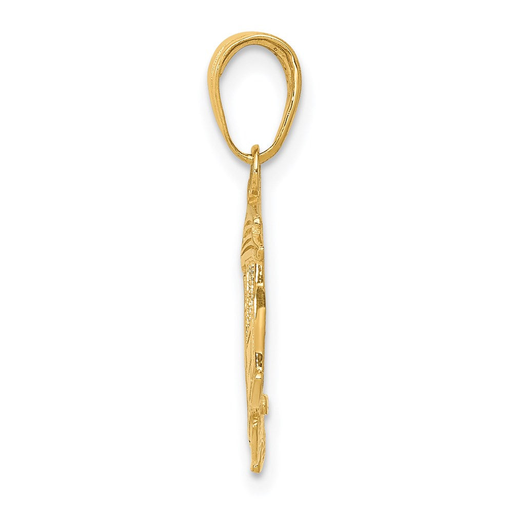 14k Cable Car Pendant