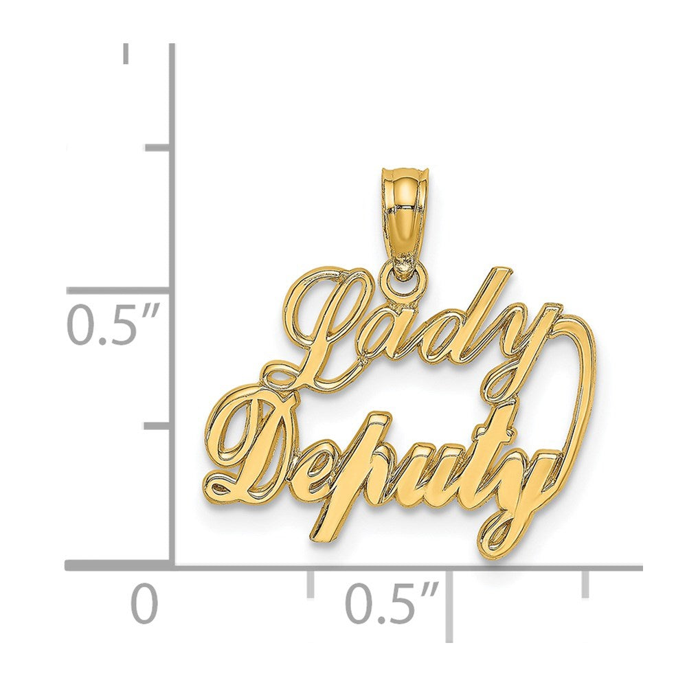 14k DEPUTY Charm