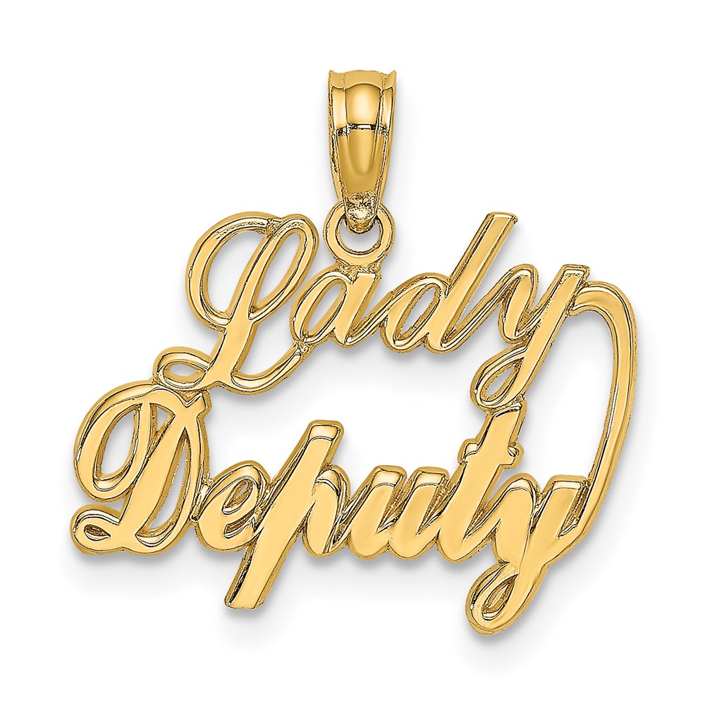 14k DEPUTY Charm