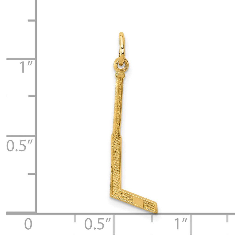14k Goalie Stick Charm