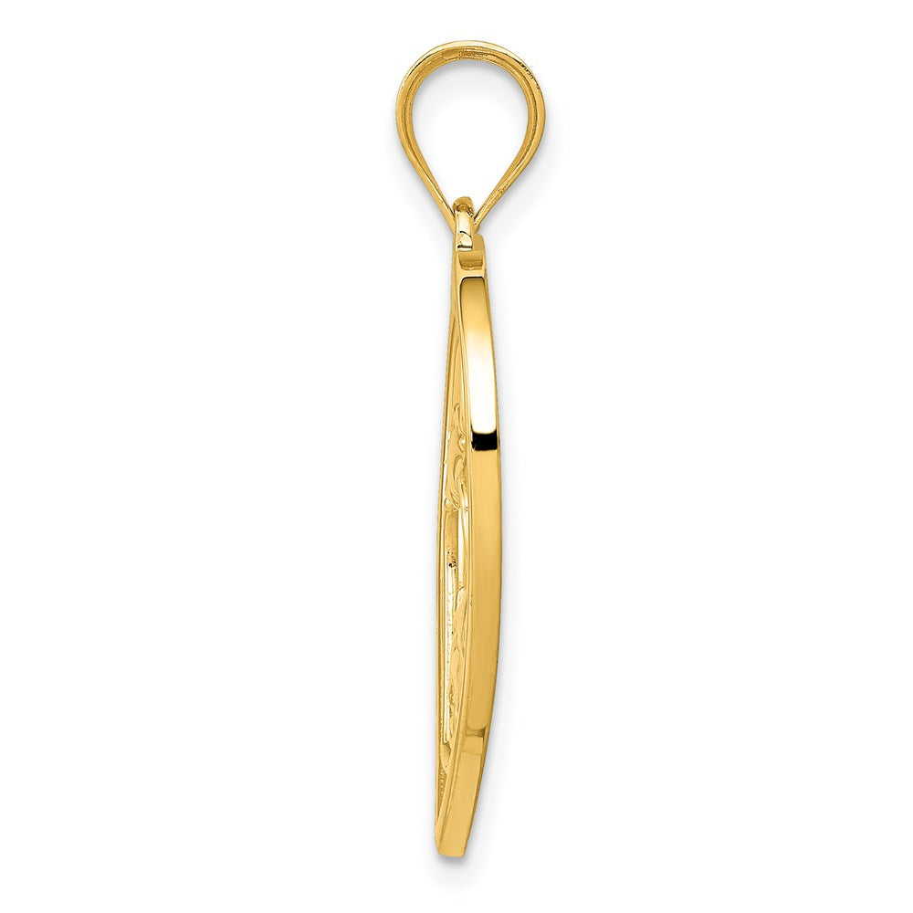 14k Mother and in Heart Pendant