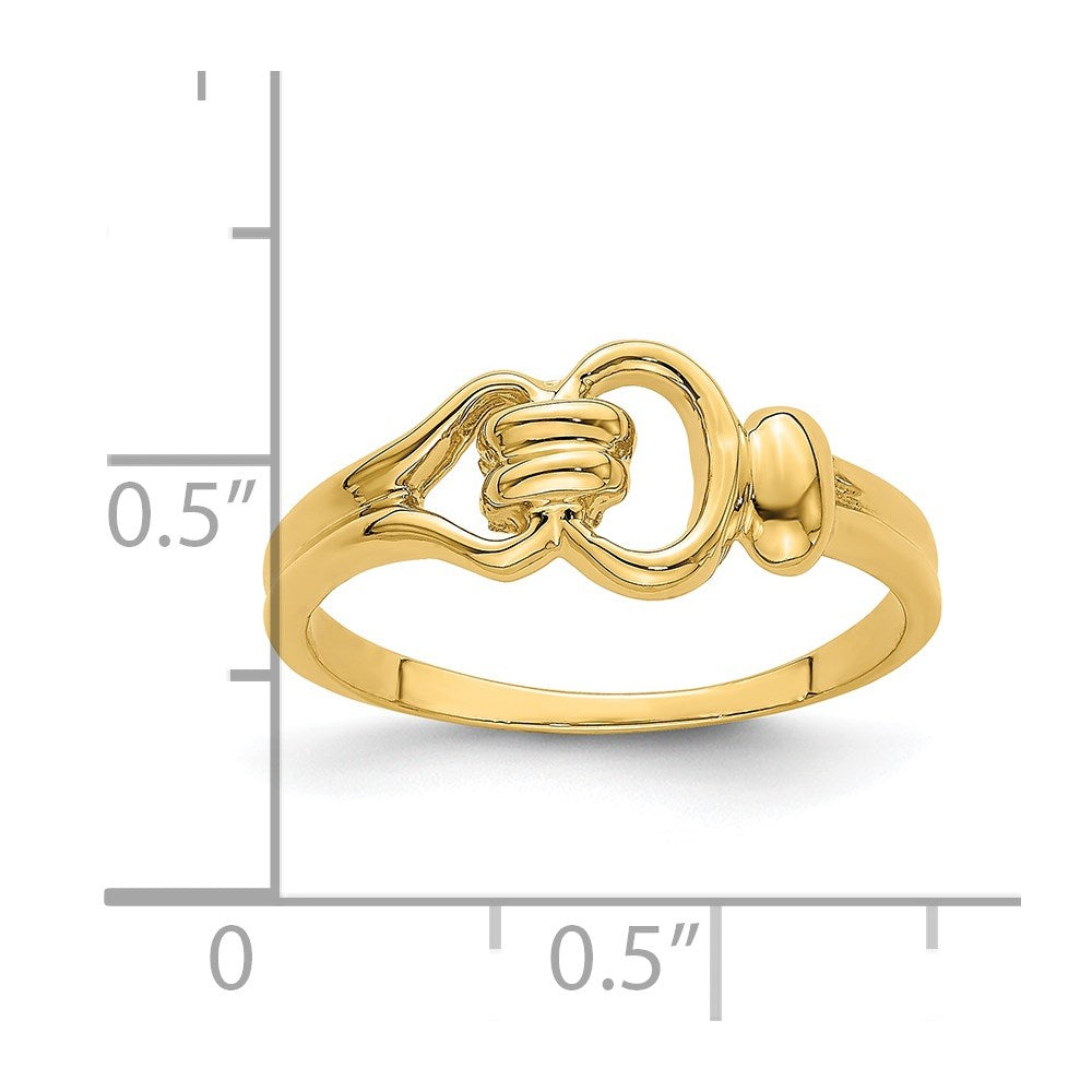 14K Freeform Knot Ring