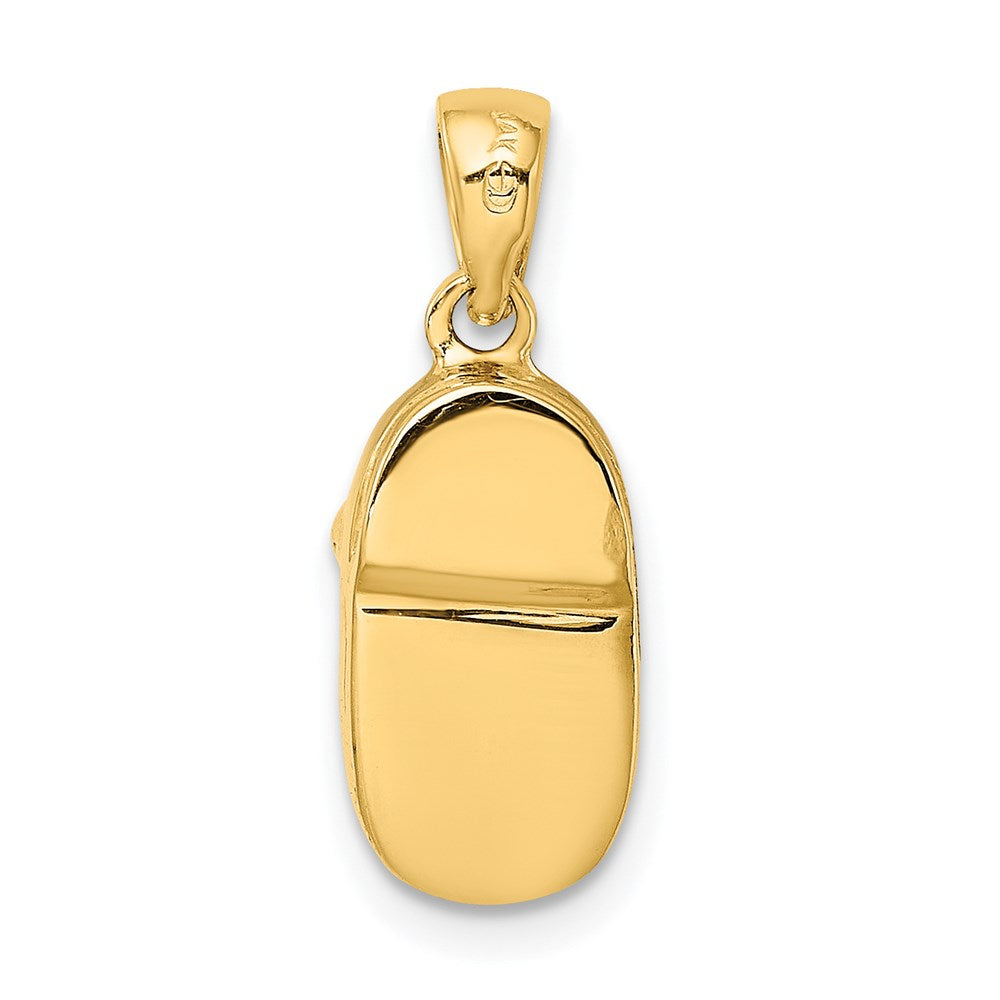 14k  3D Two-tone Shoe Charm
