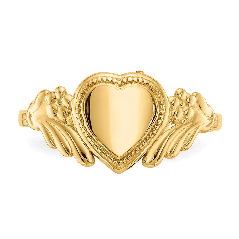 14k Polished Heart Ring
