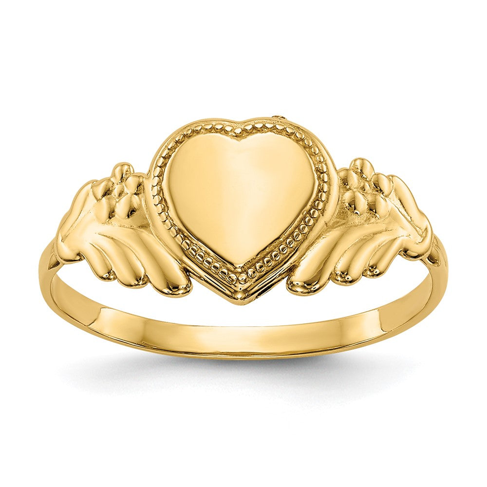 14k Polished Heart Ring