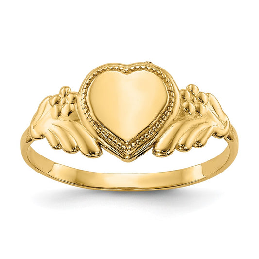 14k Polished Heart Ring