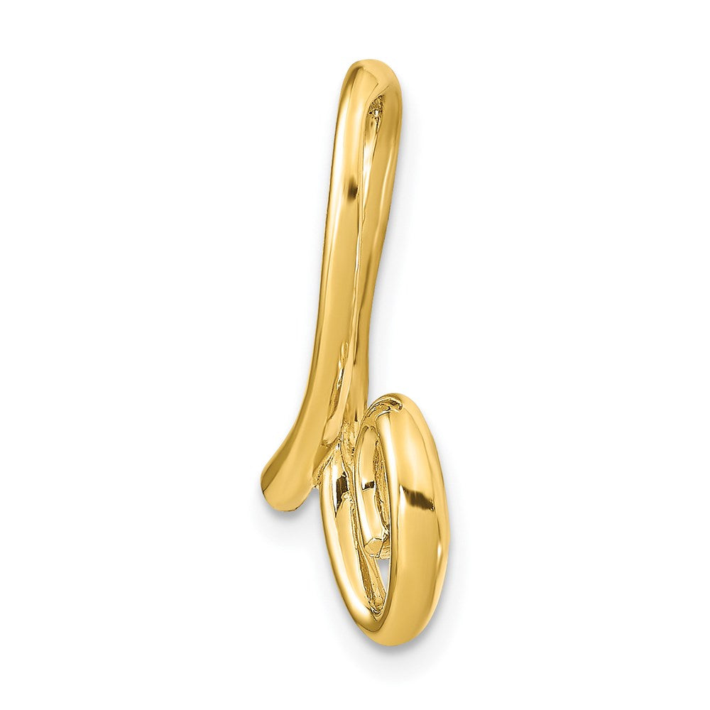 14k Polished Letter B Initial Slide