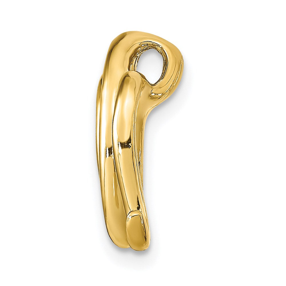 14K Polished Letter M Initial Slide