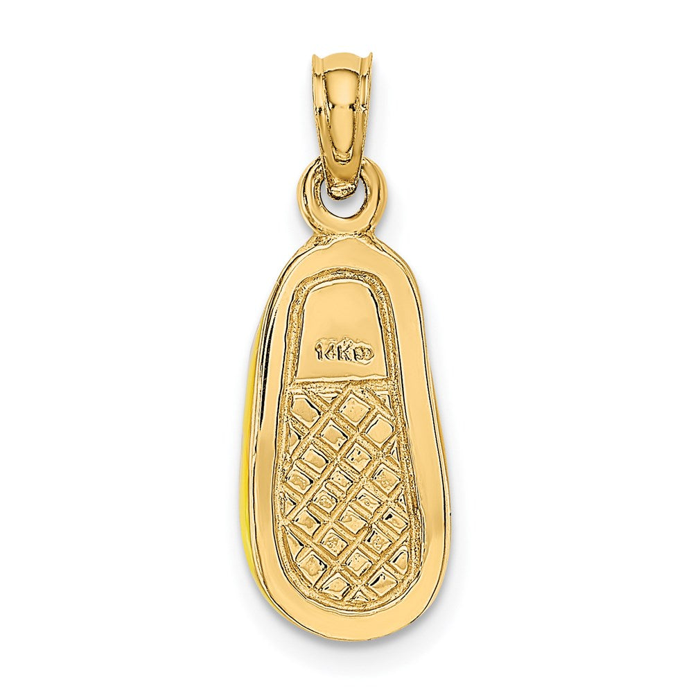 14K 3-D w/ Yellow Enamel Shoe Charm