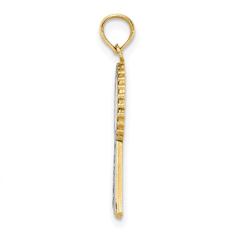 14K Enamel 1st PLACE Ribbon Charm