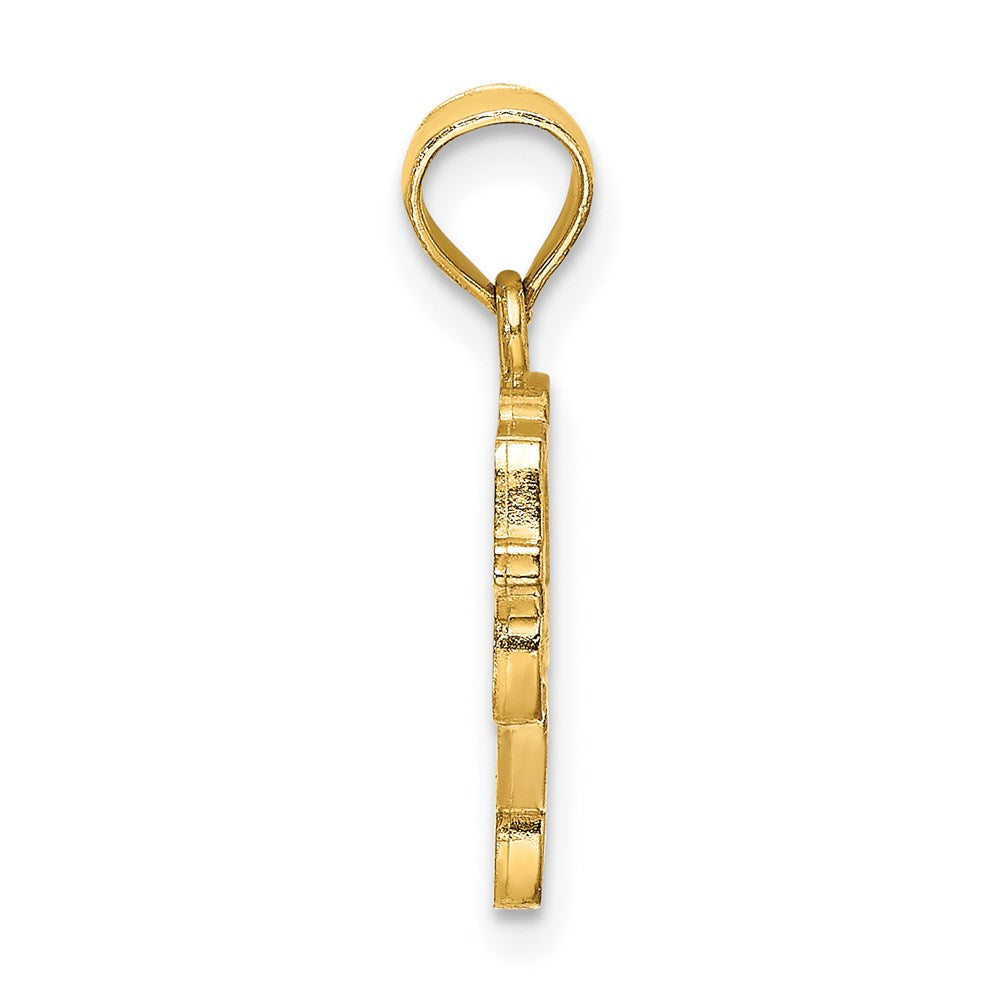 14K Enamel Taxi Charm