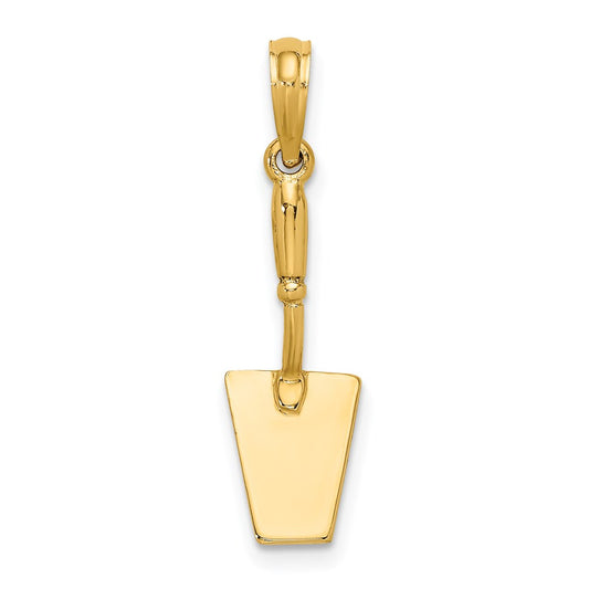 14K 3-D Concrete  Tool Spatula Charm