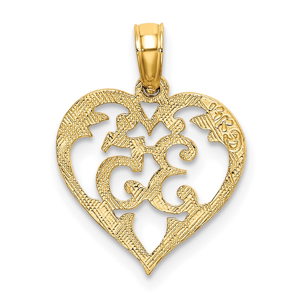 14K 35  In Heart Charm