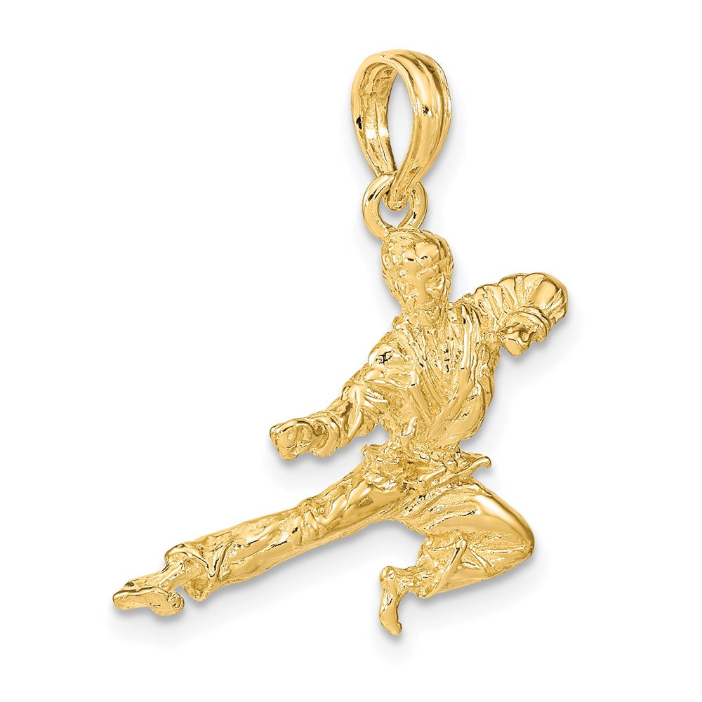 14K 3-D Karate Pendant