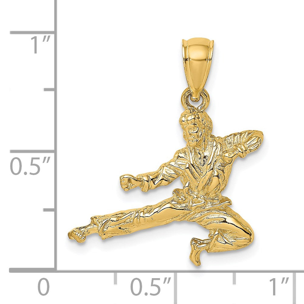 14K 3-D Karate Pendant