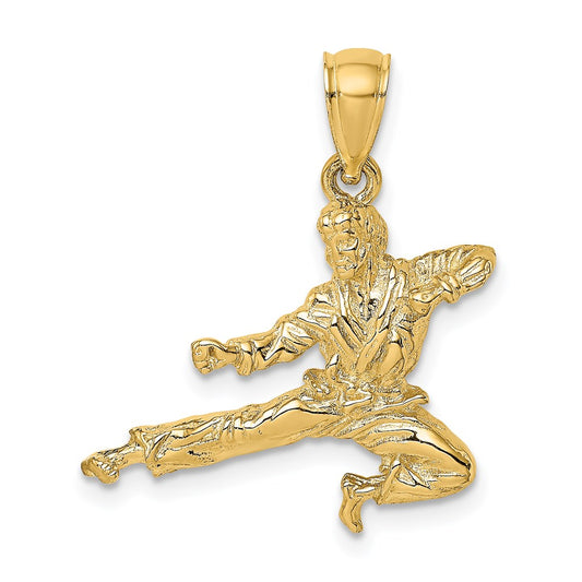 14K 3-D Karate Pendant