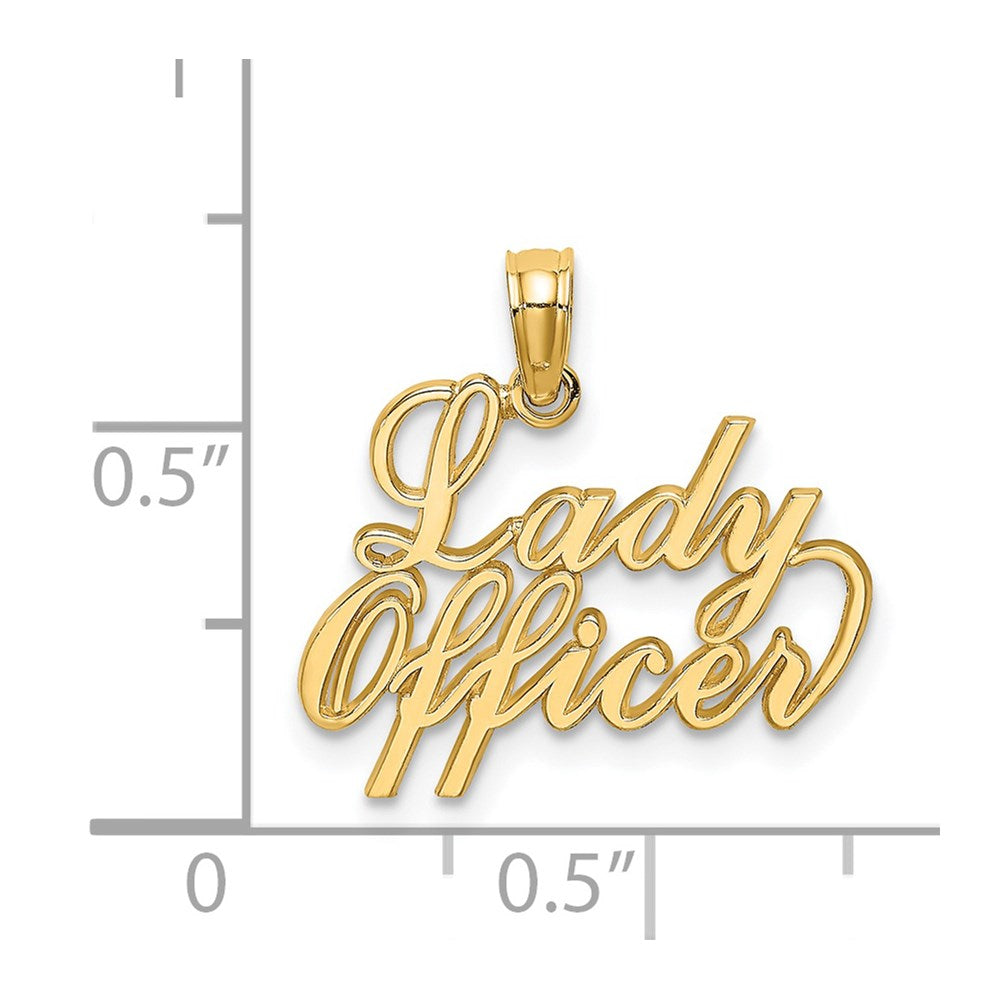 14k OFFICER Charm