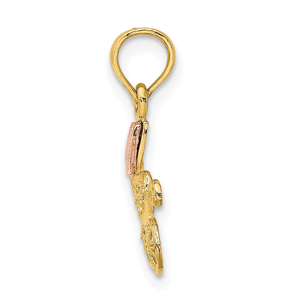 14k Two-Tone Carriage w/ Visor Charm