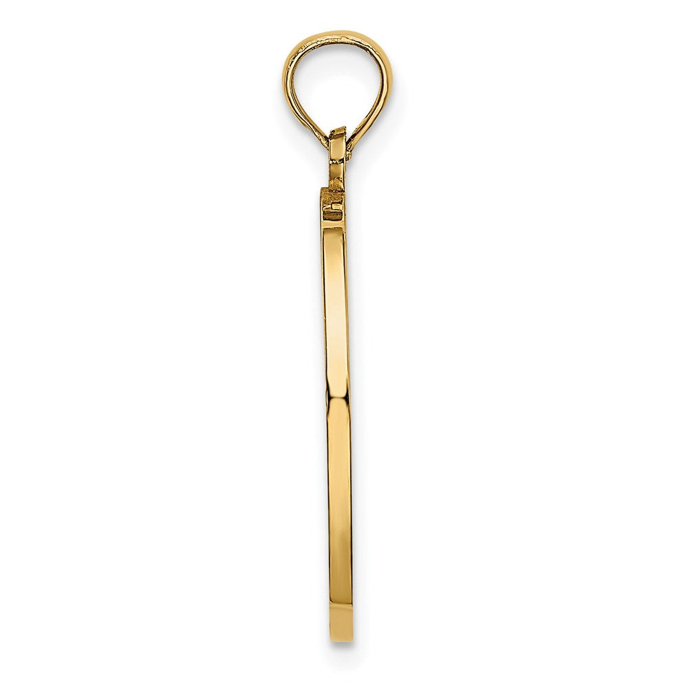 14k w/Rhodium Reversible PRAYER w/Boy Charm