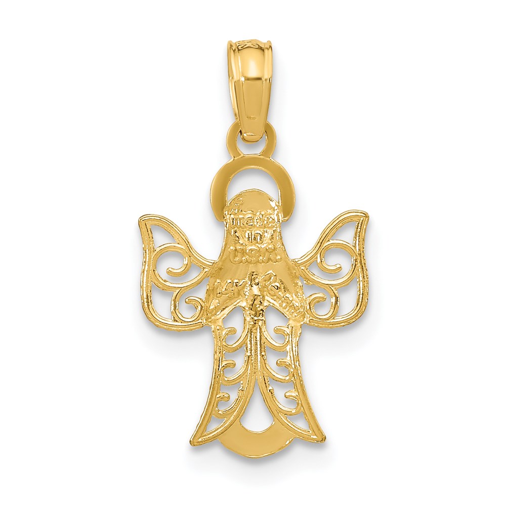 14k Angel Pendant