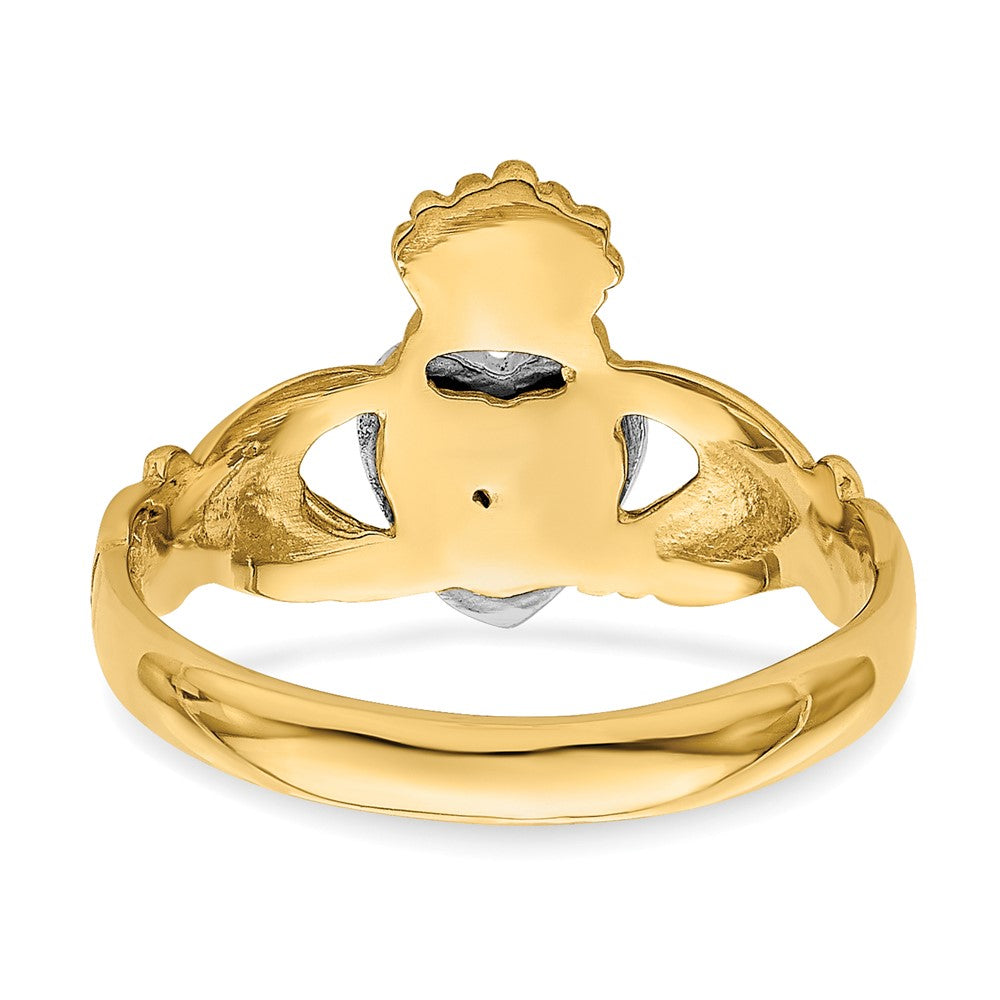 14k TT Yellow & White Gold Claddagh Ring (Development)