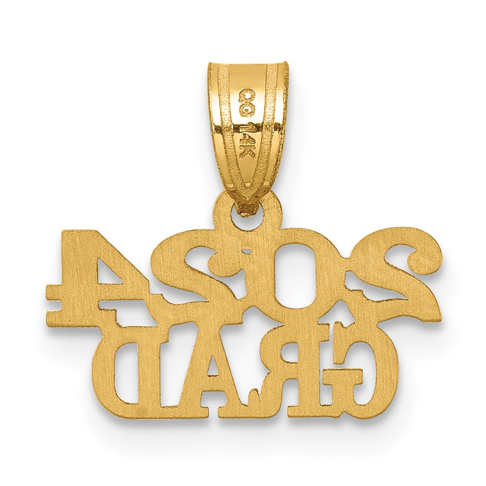 14k Polished 2024 GRAD Charm