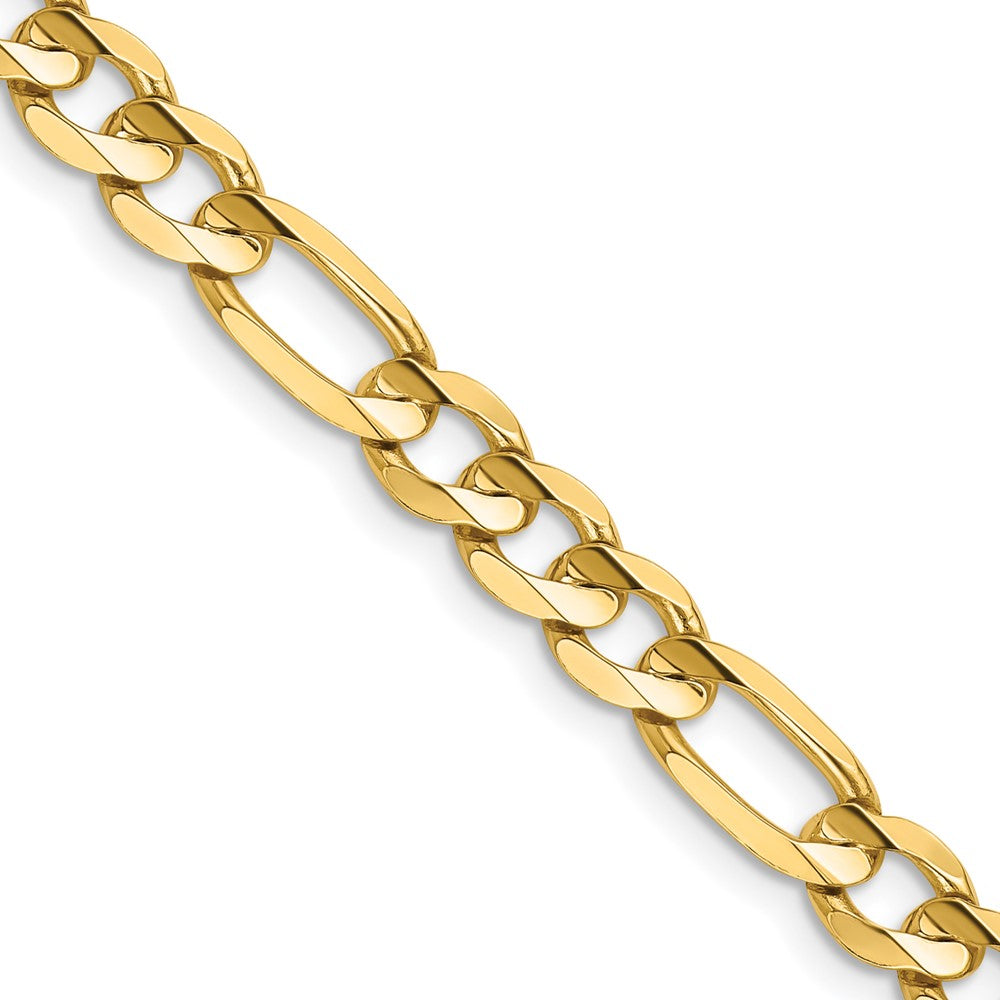 14K 22 inch 6mm Concave Open Figaro with Lobster Clasp Chain
