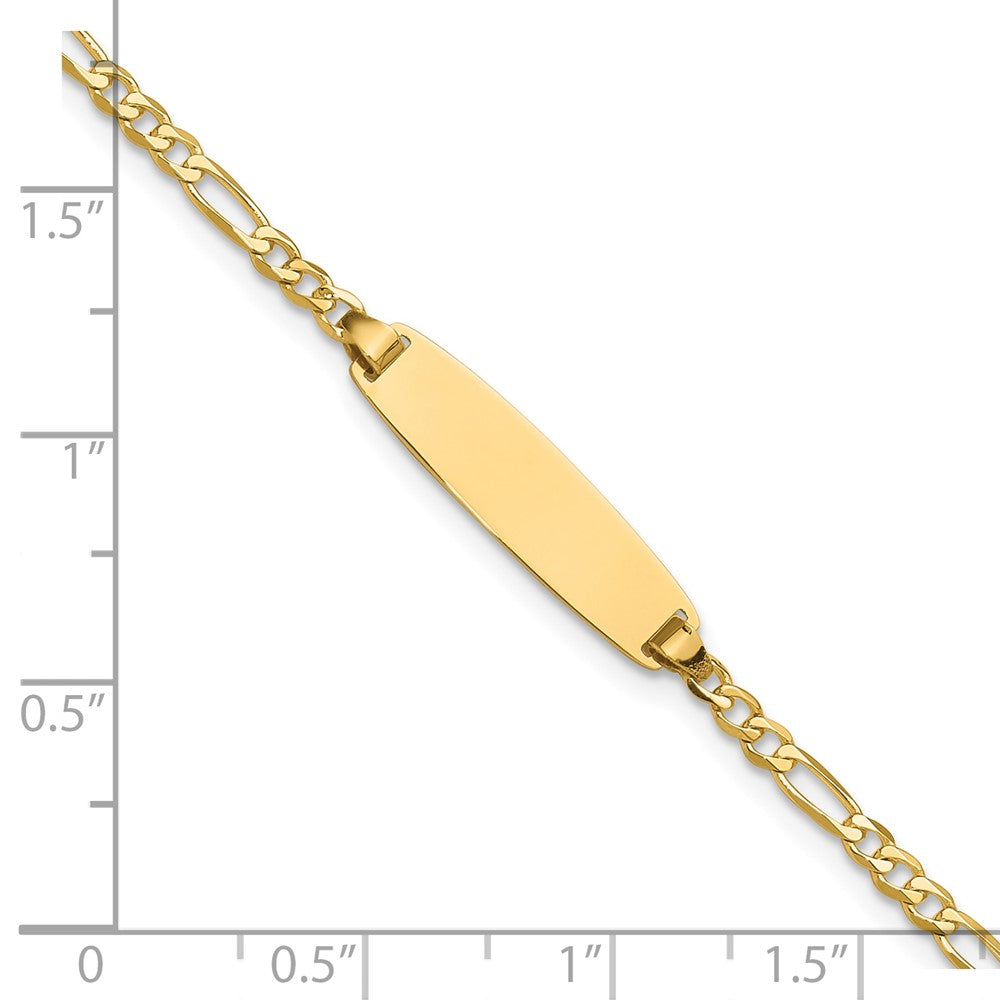 14k Figaro ID Bracelet