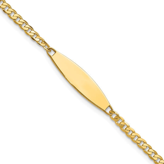 14k Curb Link ID Bracelet
