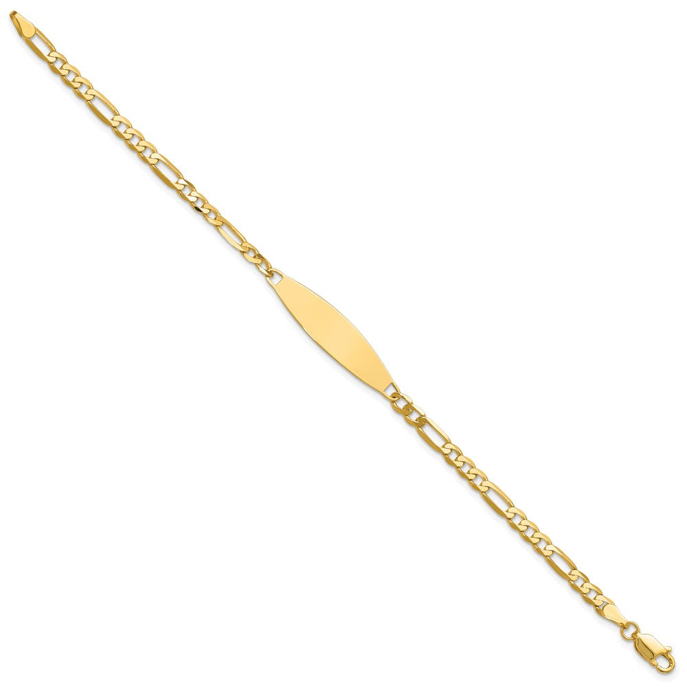 14k 3.0mm Figaro ID Bracelet