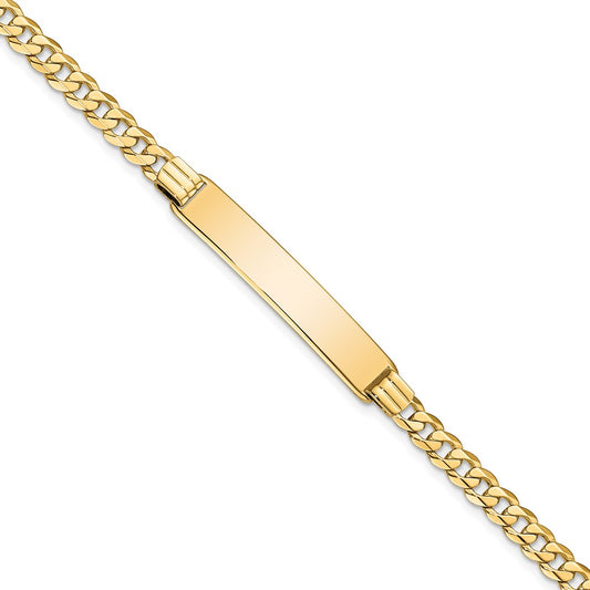 14K Curb Link ID Bracelet