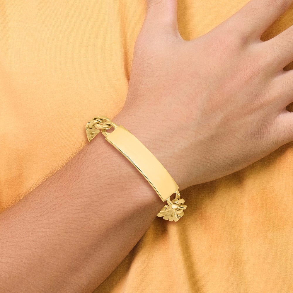 14k Figaro ID Bracelet