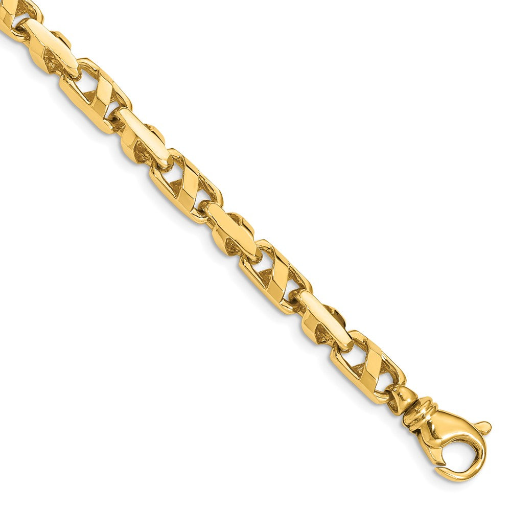 14K 20 inch 5.5mm Fancy Link with Fancy Lobster Clasp Chain
