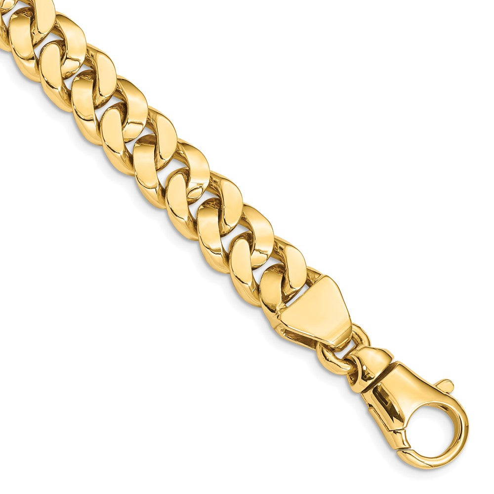 14K 20 inch 10mm Hand Polished Fancy Link with Fancy Lobster Clasp Chain