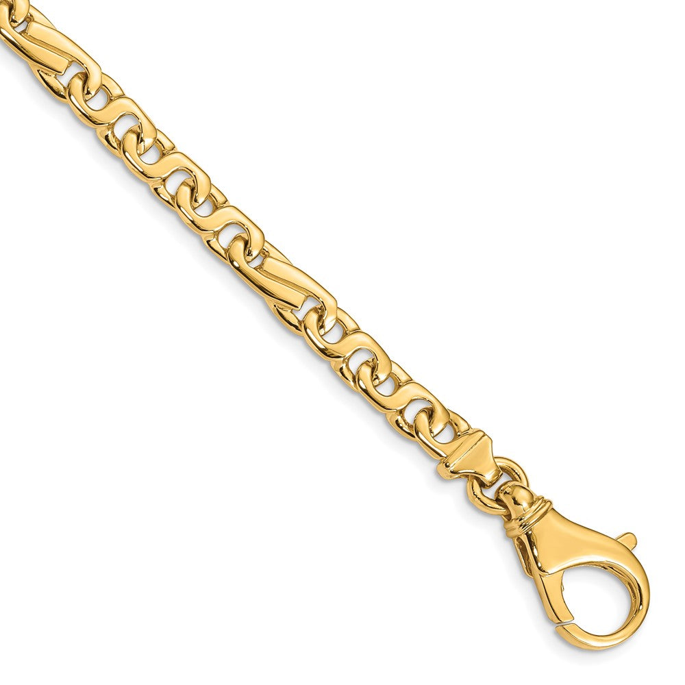 14K 18 inch 5.8mm Hand Polished Fancy Link with Fancy Lobster Clasp Chain