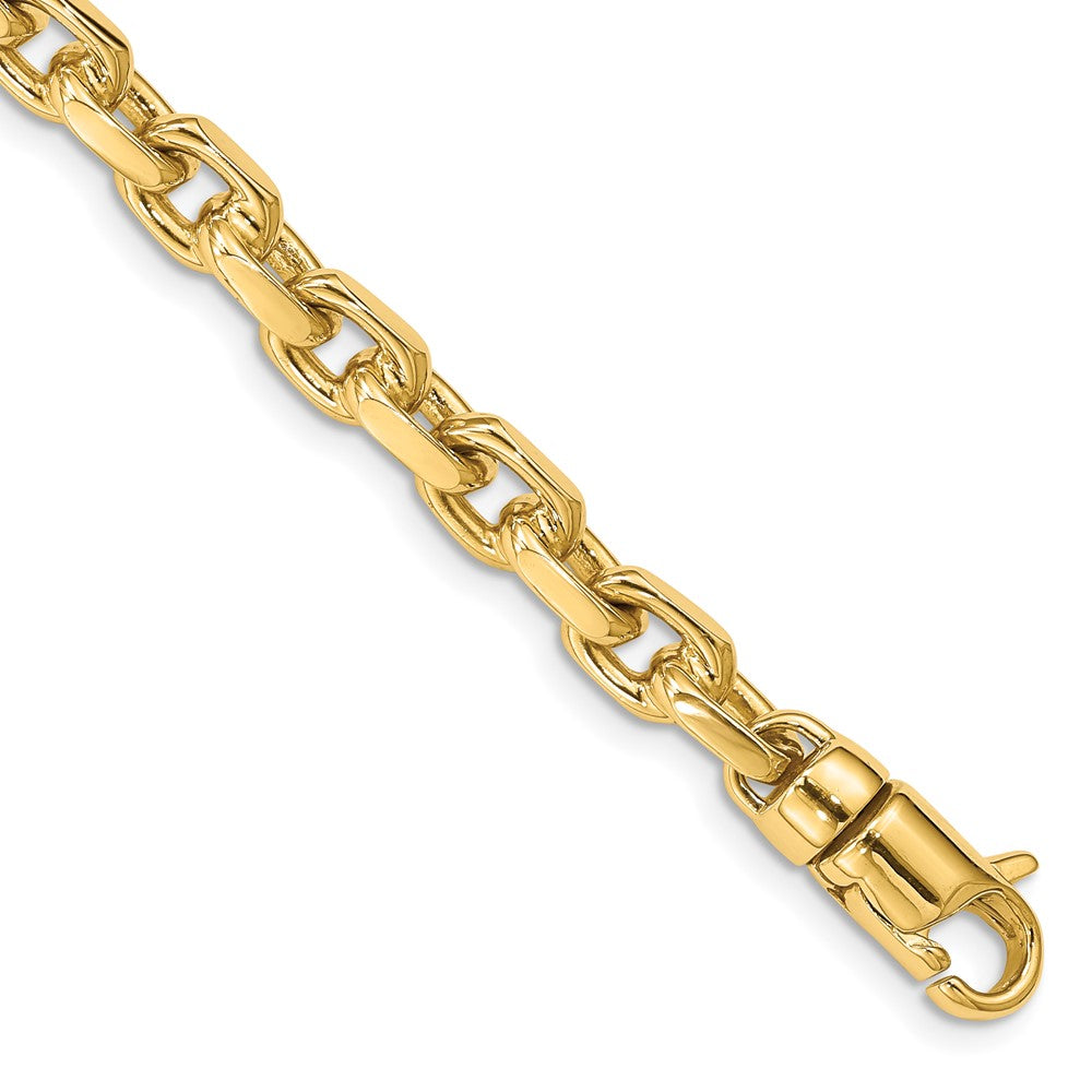 14K 20 inch 5.9mm Hand Polished Fancy Link with Lobster Clasp Chain