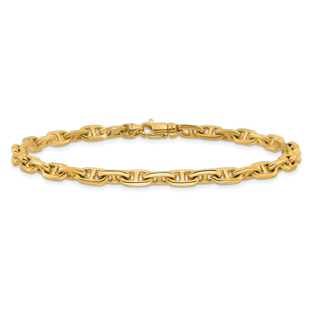 14K 20 inch 5.1mm Hand Polished Fancy Link with Lobster Clasp Chain