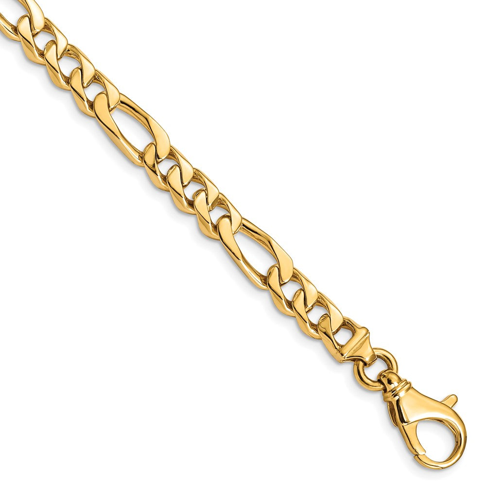 14K 20 inch 6.5mm Hand Polished Fancy Link with Fancy Lobster Clasp Chain