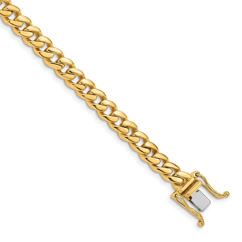 14K 20 inch 5.7mm Hand Polished Miami Cuban Link with Box Catch Clasp Chain