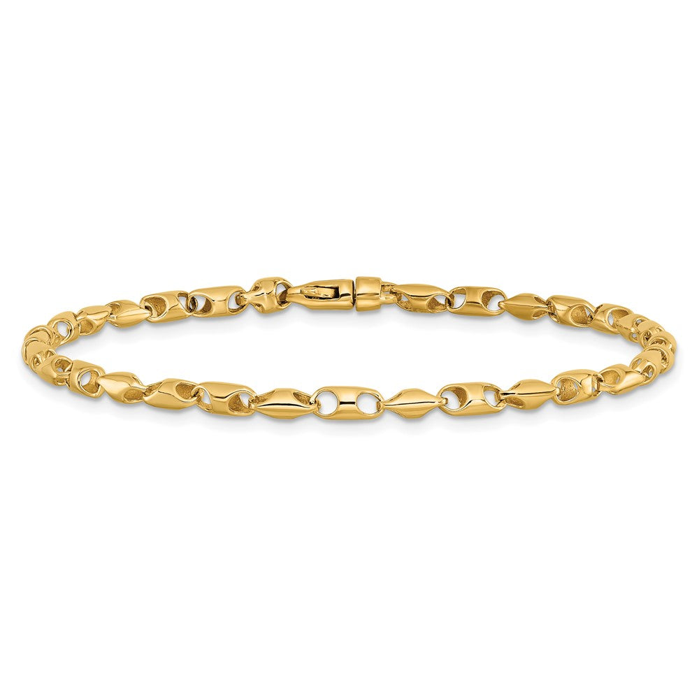 14K 18 inch 3.1mm Fancy Link with Lobter Clasp Chain