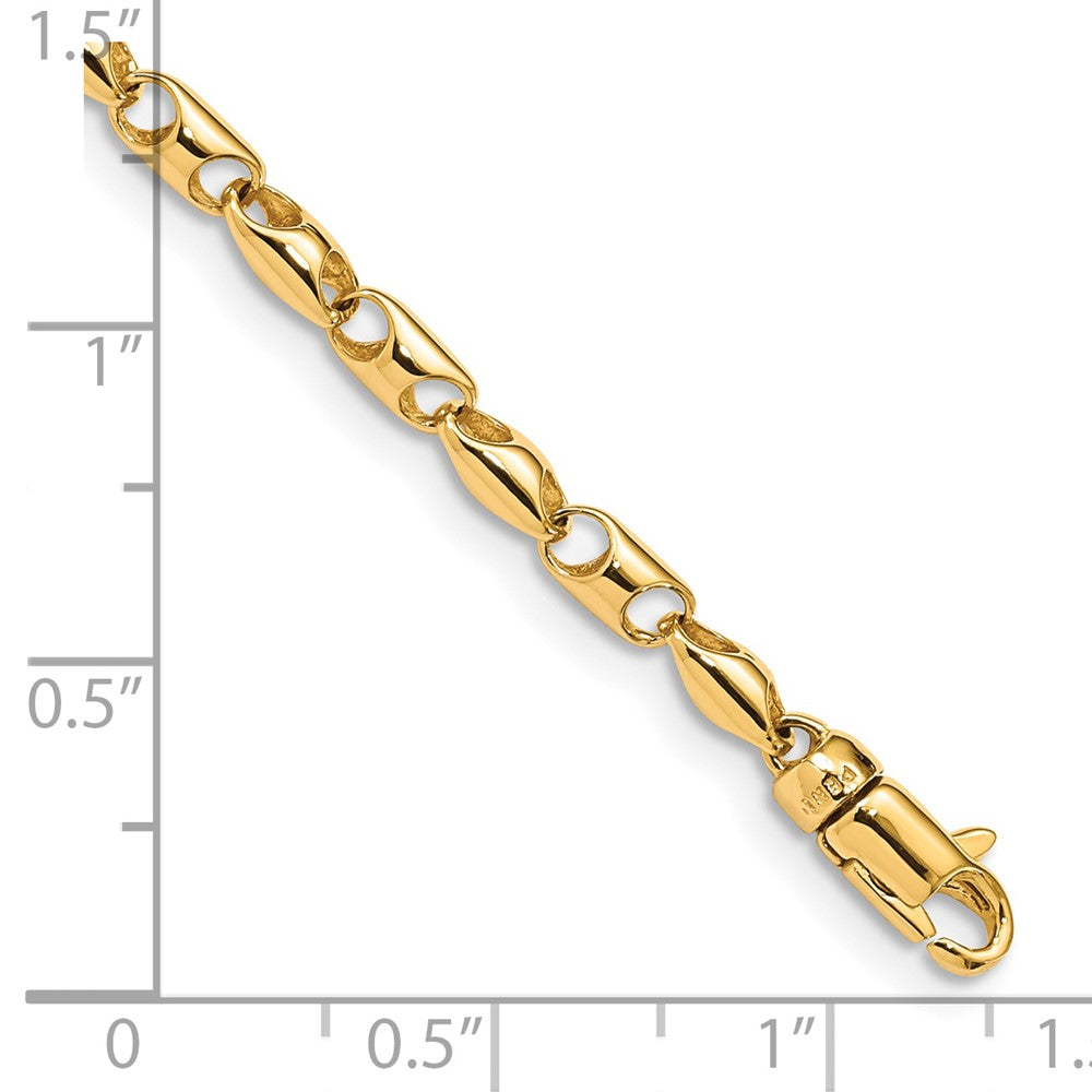 14K 20 inch 3.1mm Fancy Link with Lobter Clasp Chain