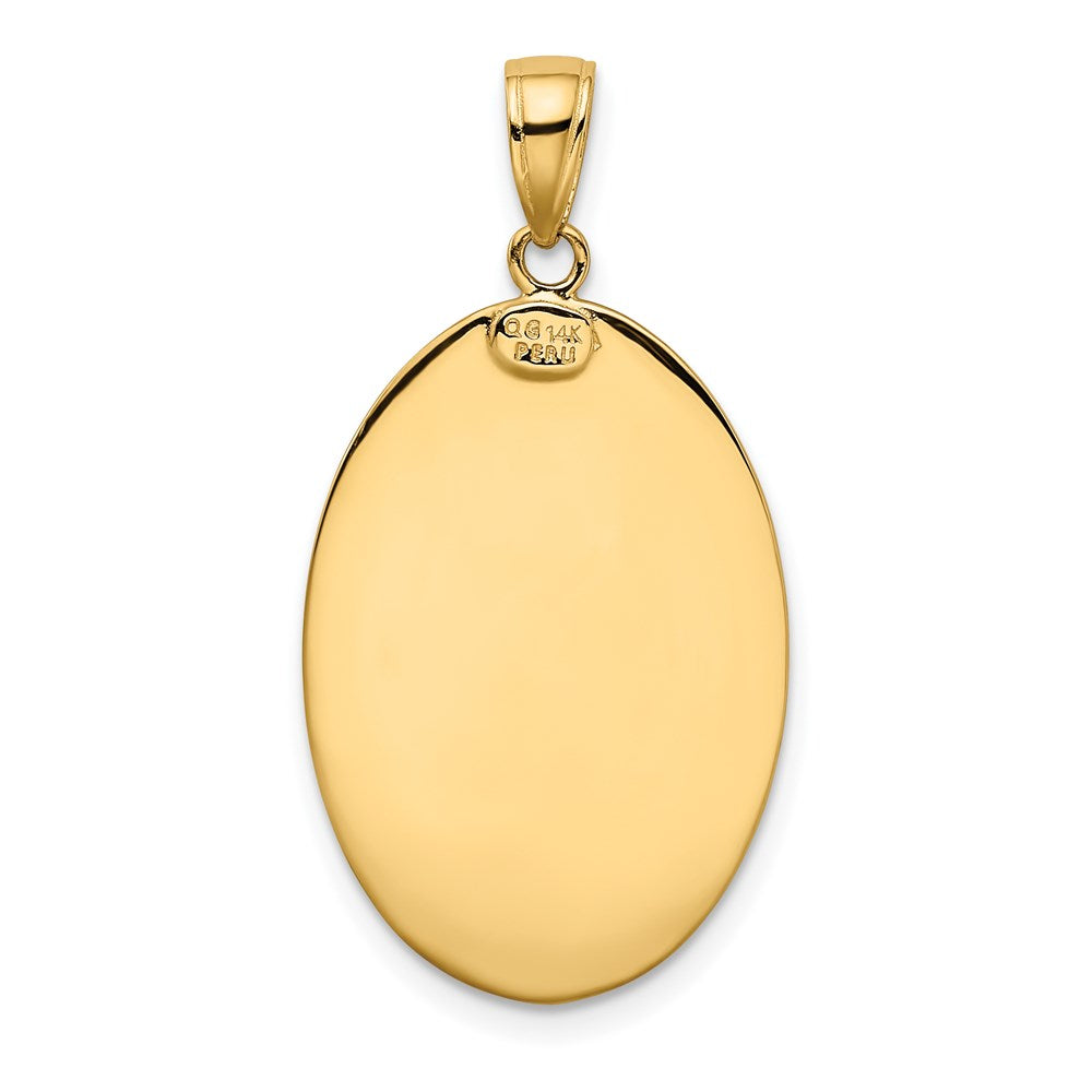 14k Saint Christopher Medal Pendant