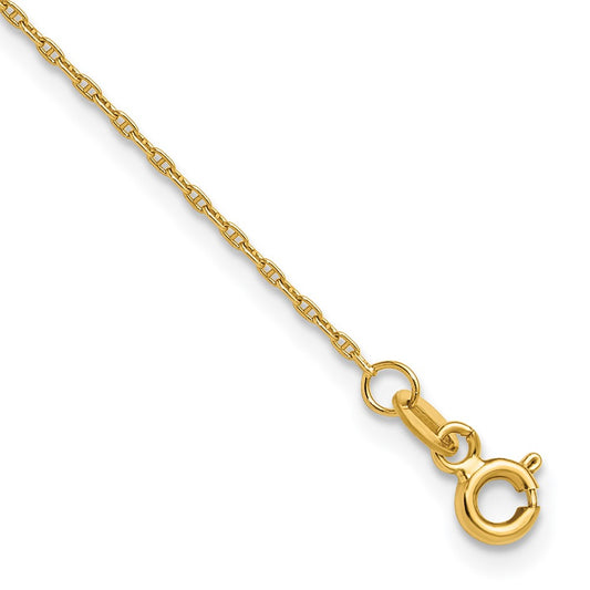14k 1.05mm Mariners Link Chain