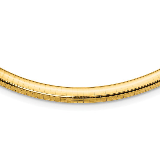 14k 6mm Lightweight Omega Necklace