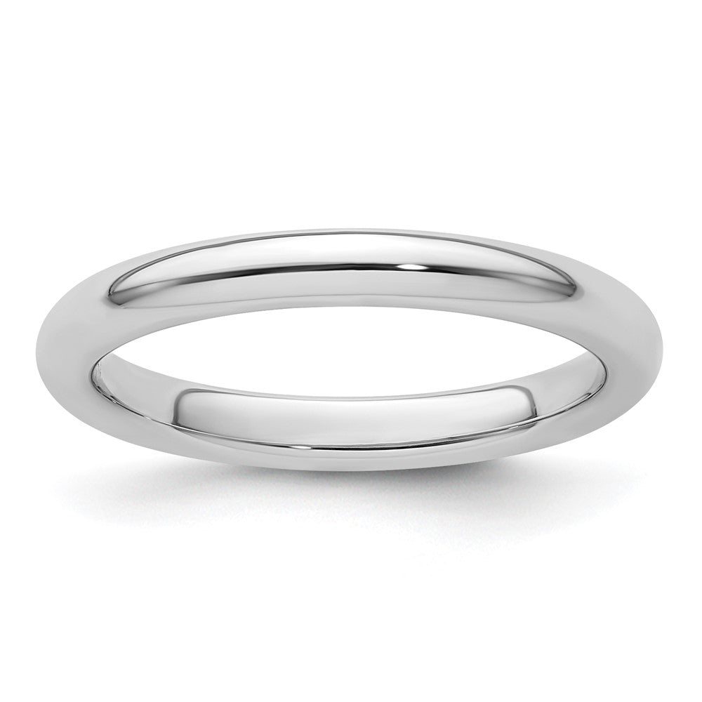Platinum 2.5mm Comfort-Fit Wedding Band Size 10