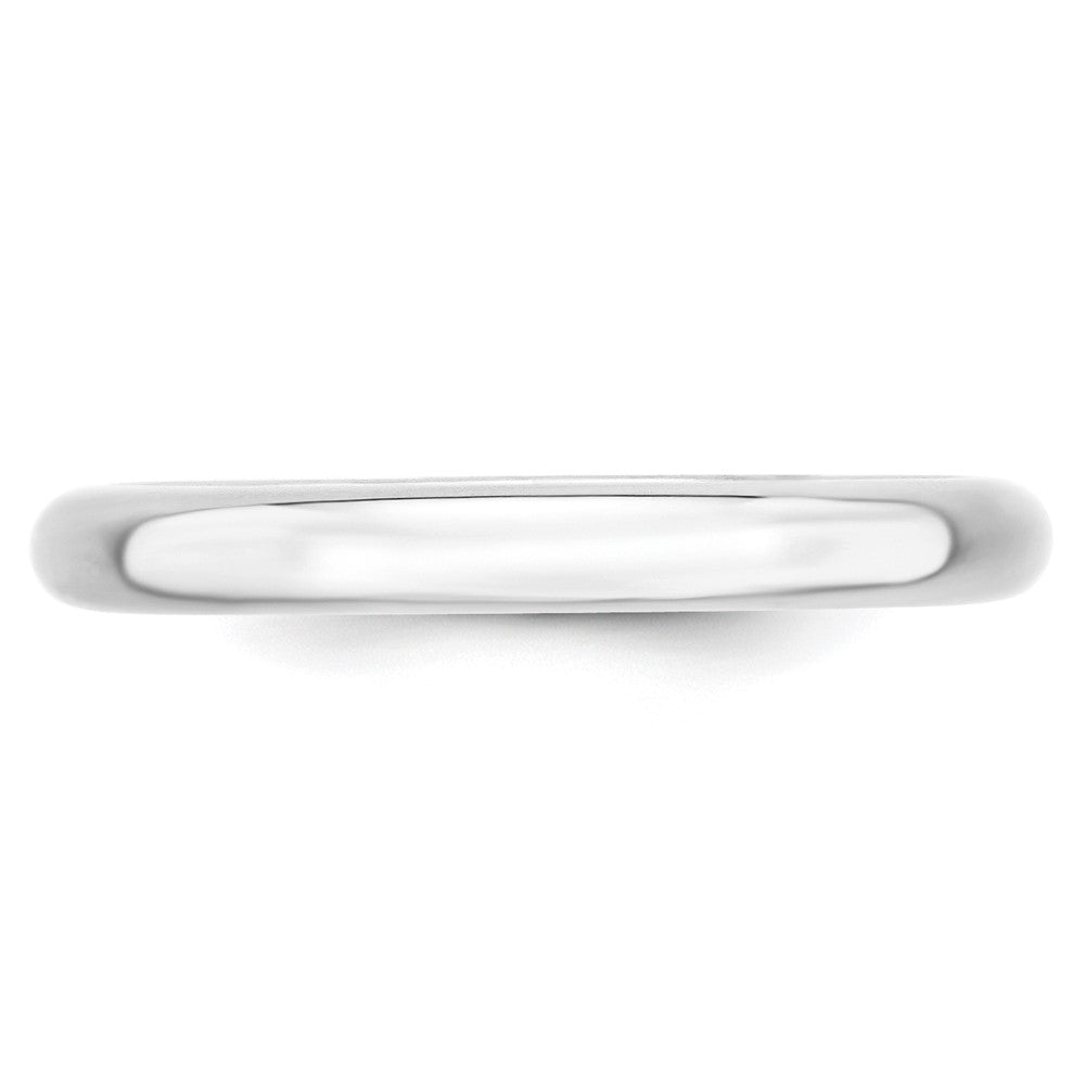 Platinum 3mm Comfort-Fit Wedding Band Size 8.5
