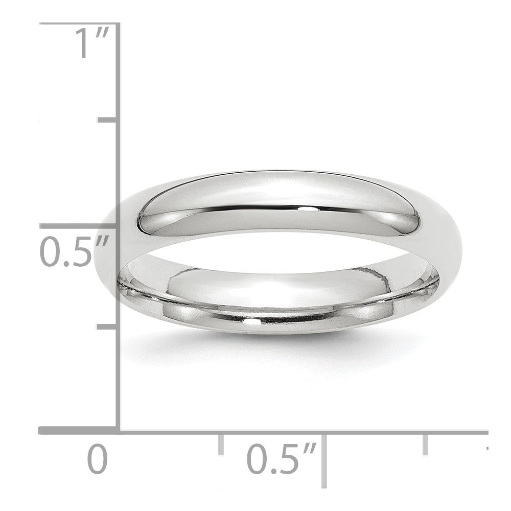 Platinum 4mm Comfort-Fit Wedding Band Size 7