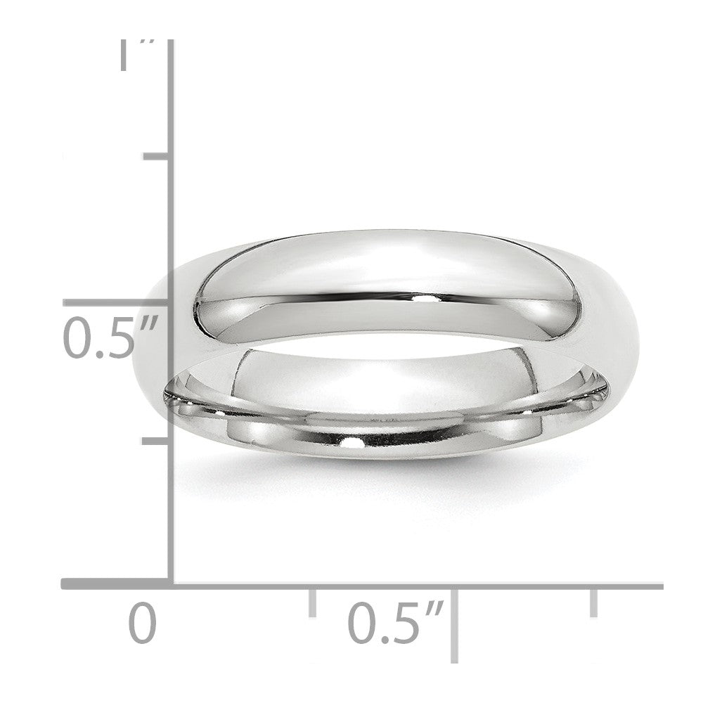 Platinum 5mm Comfort-Fit Wedding Band Size 13