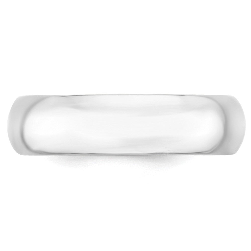 Platinum 6mm Comfort-Fit Wedding Band Size 13